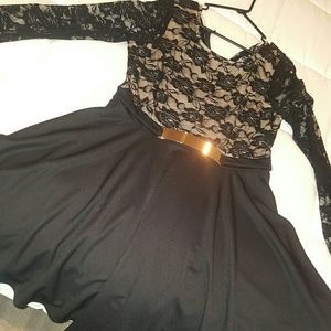 Black lace dress